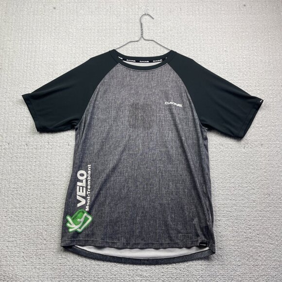 Dakine x Mont Tremblant QC Mountain Bike Shirt Men’s L Short Sleeve Grey Read - Picture 1 of 15